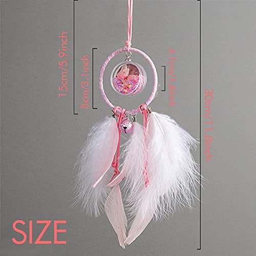 Elegant Calla Chic Fashion Dream Catcher with Small Bells - Boho Bedroom Decor for Wall Hanging, Nursery, and Home Aesthetic