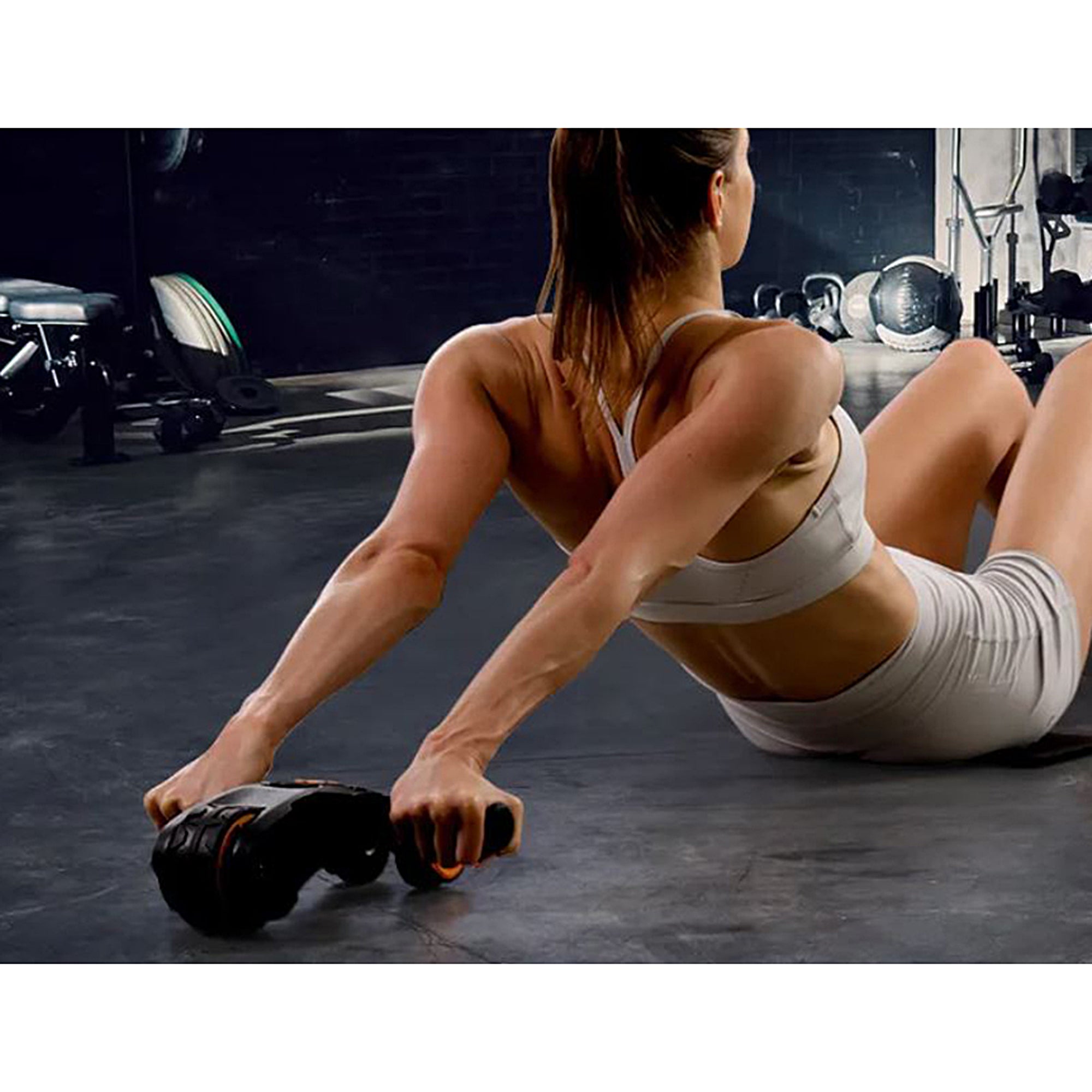 Best Ab Wheel Roller for Core Workouts - Foldable Abdominal Exercise Wheel for Home & Gym - Strengthen Abs, Back & Shoulders - Perfect for Fitness Enthusiasts & Beginners