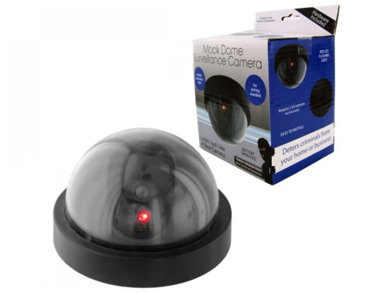 StarSun Depot 18-Pack Mock Dome Security Camera - Fake Surveillance Dummy CCTV for Home & Business Protection - Indoor/Outdoor Use for Deterrence & Theft Prevention