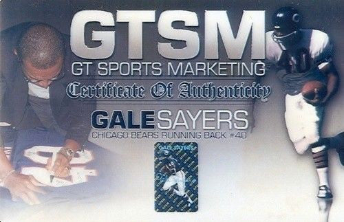 Gale Sayers Autographed Chicago Bears 8x10 NFL Action Photo - Hall of Fame 77 Signed Memorabilia - Perfect for Sports Collectors, Man Cave Decor & Football Fan Gifts