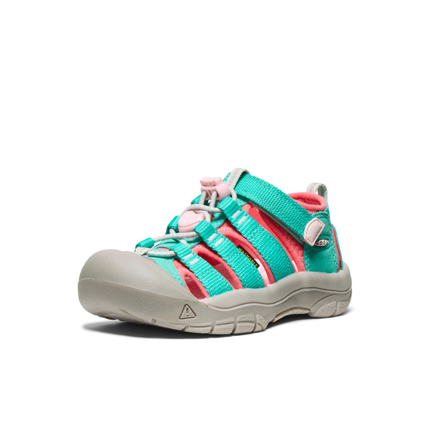 Little Kids' Newport H2 Sandals | Bright Aqua & Giggle Pink Water Shoes for Beach, Pool & Outdoor Play