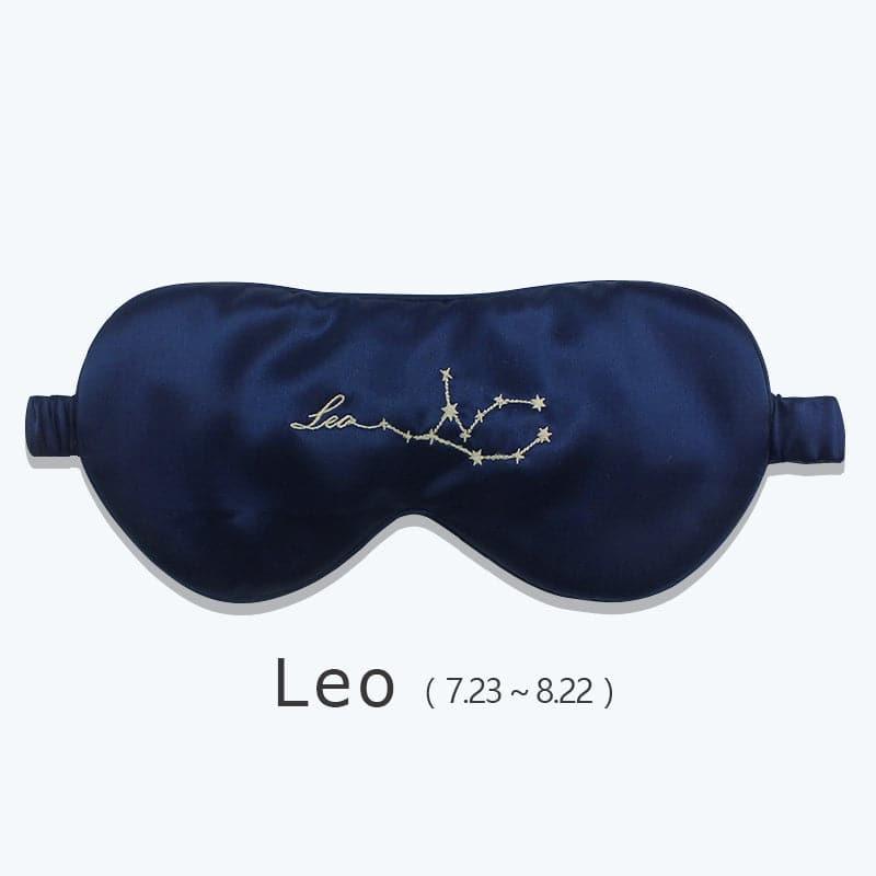 12 Constellation Silk Sleep Mask for Women & Men - Soft & Breathable Eye Mask for Night & Travel - Zodiac Sign Gift for Sleep Aid & Relaxation
