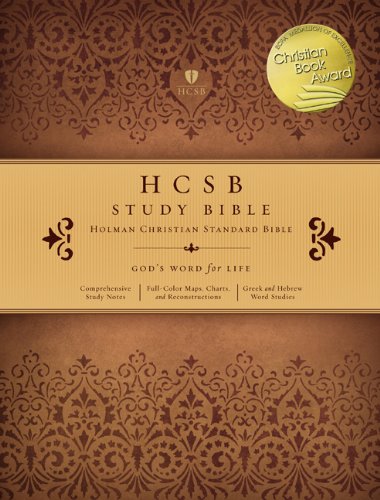 HCSB Study Bible - Genuine LeatherTouch Cover in Mantova Brown | Perfect for Personal Devotion, Bible Study Groups & Church Services