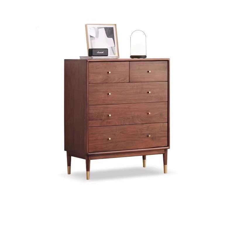 Solid Black Walnut & Oak Wood Drawer - Modern Porch Cabinet for Outdoor Storage & Entryway Organization | Perfect for Patio, Deck, and Garden Decor