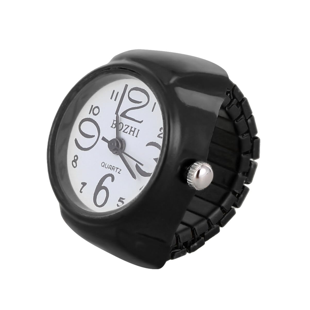 Fashion Digital Watch Ring for Women & Men - Stylish Elastic Clock Ring for Daily Wear