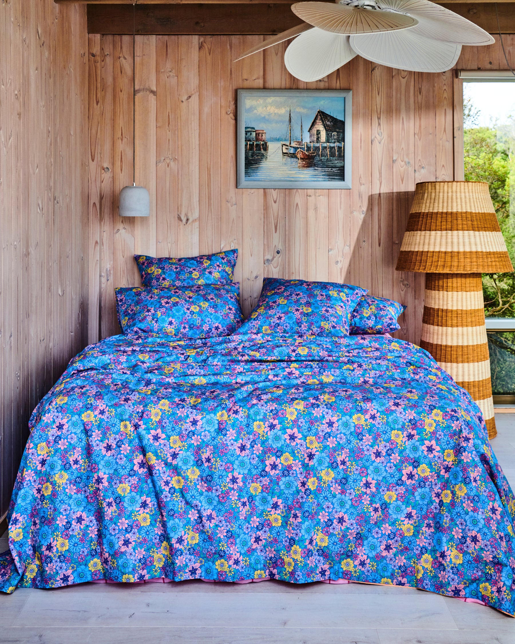 Bunch Of Fun Organic Cotton Quilt Cover Set - Soft & Hypoallergenic Bedding for US Homes - Perfect for Master Bedrooms, Guest Rooms & Cozy Nights