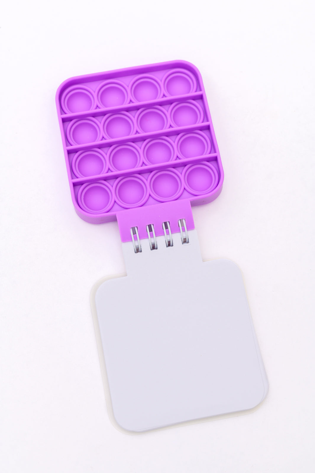 Mini Pop It Notebook in Purple - Fidget Sensory Toy for Stress Relief, Kids & Adults - Perfect for School, Office & Travel