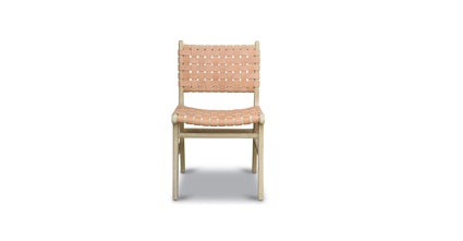 Premium Teak & Leather Dining Chair - Handcrafted Solid Wood & Genuine Leather - Perfect for Dining Room, Kitchen, or Restaurant Use