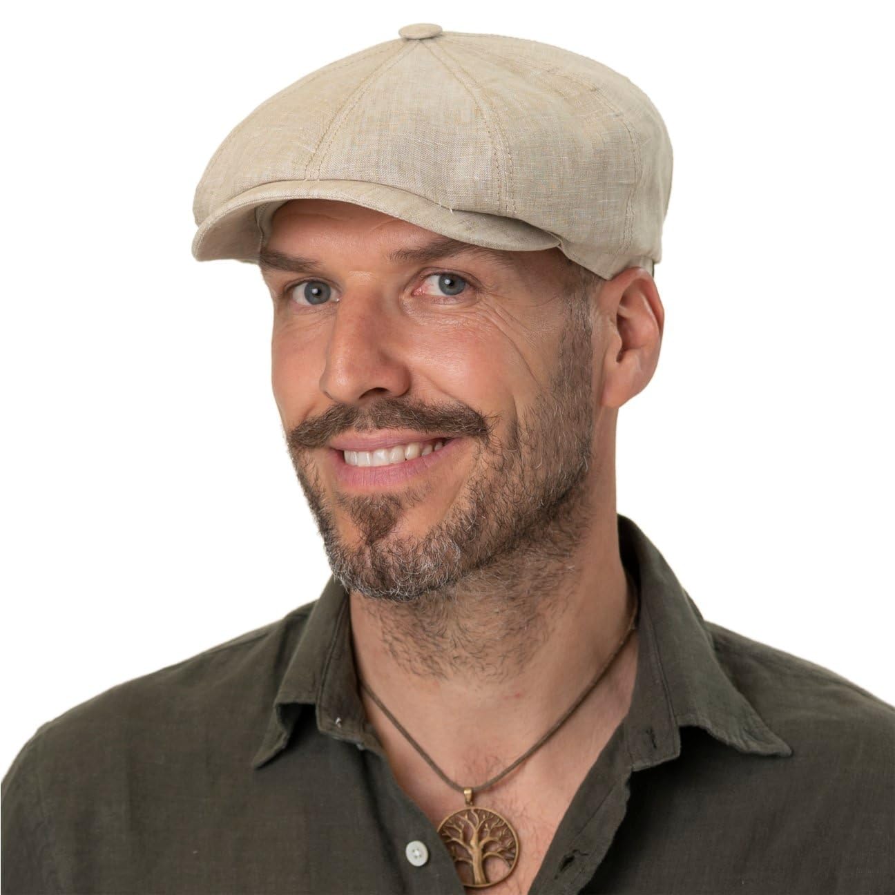 Stetson Hatteras Linen Newsboy Cap for Women & Men - Premium EU-Made Summer Hat | Perfect for Beach, Casual Outfits & Outdoor Activities