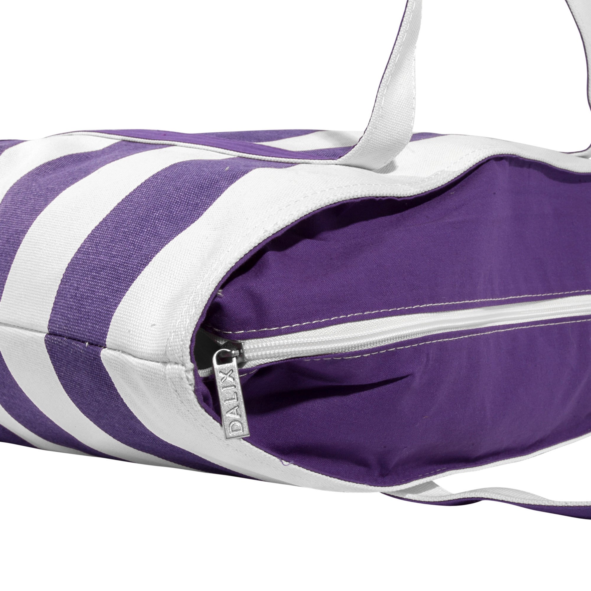 Personalized Monogrammed Beach Bag for Women - Custom Purple Tote with A-Z Letters | Perfect for Summer Travel, Poolside & Beach Vacations