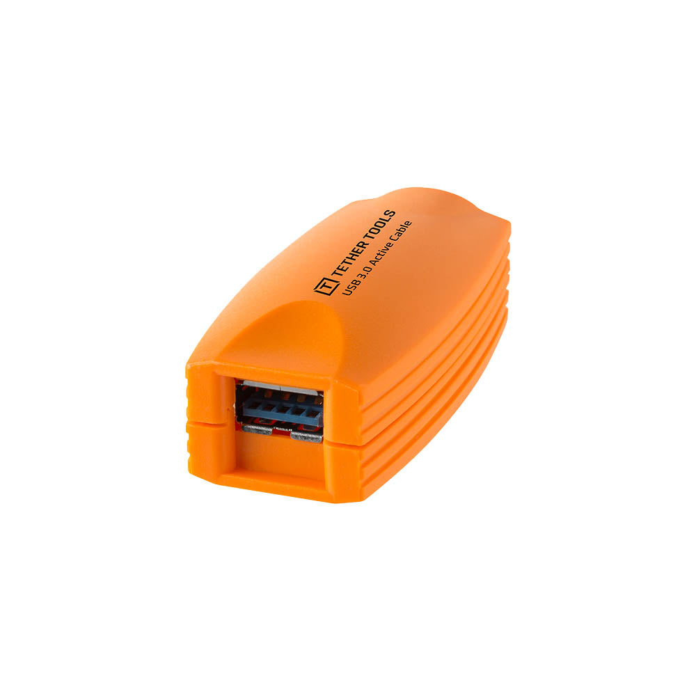 TetherPro USB 3.0 Active Extension Cable (16.4ft/5m) - Female to Male High-Speed Data Transfer Cord with Gold-Plated Connectors, Nylon Braided, Bright Orange for Easy Identification - Perfect for Gaming, VR Headsets & Home Office Setup