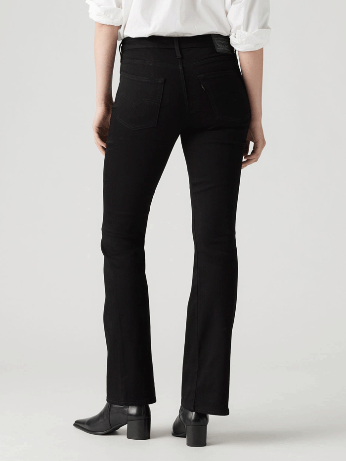 Levi's Women's 725 High Rise Bootcut Jeans - Soft Black Denim Pants for Casual Wear & Night Out | Comfortable Stretch Fit & Flattering Bootcut Style