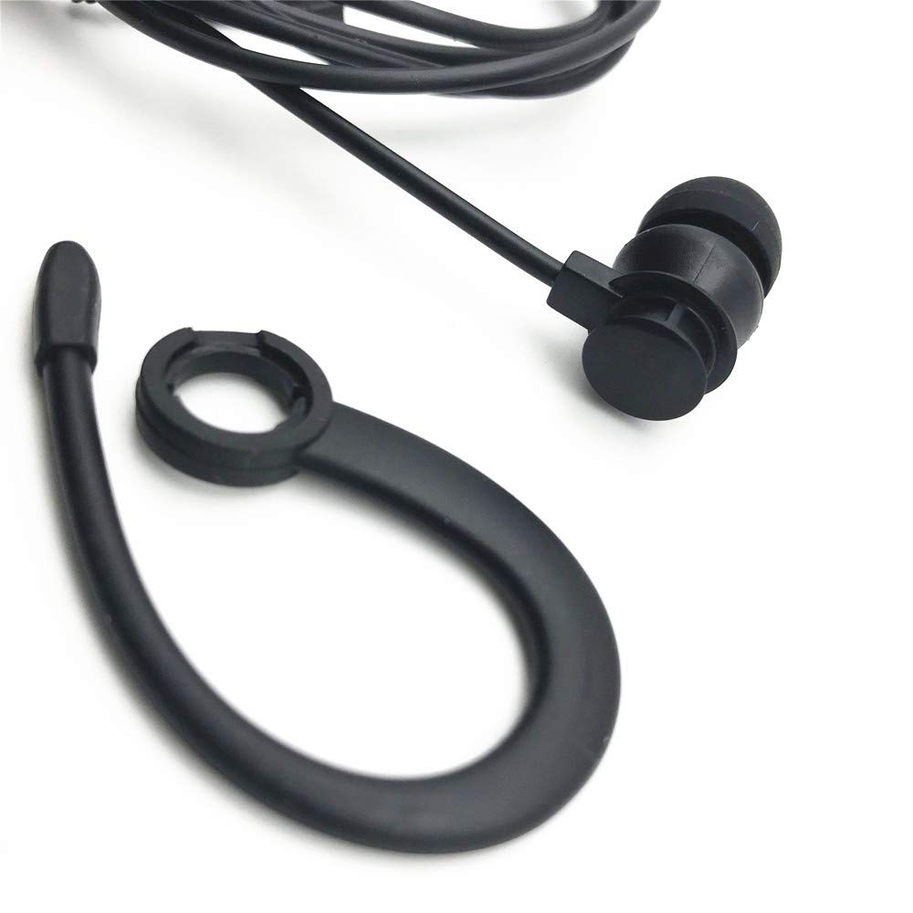 LINHUIPAD Single Side Earphone - In-Ear Stereo to Mono Earbuds with 3.5mm Plug & Ear Hook - Compatible with Android Smartphones & MP3 Players - Perfect for Workouts, Driving & Hands-Free Calls