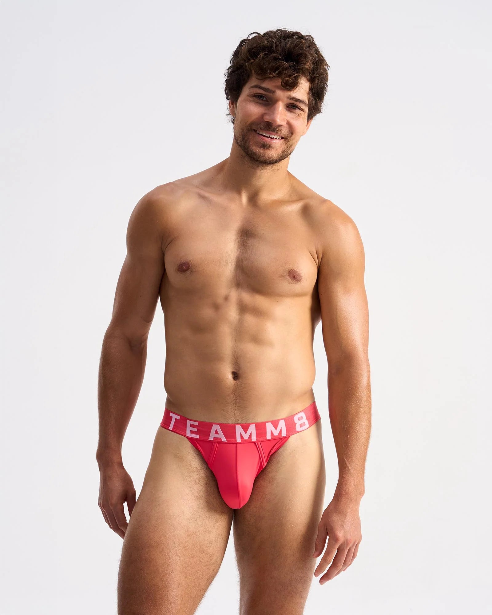 Teamm8 Spartacus Men's Briefs - Soft Cotton Underwear with Hibiscus Print - Comfortable & Breathable for Daily Wear, Gym, and Sports Activities