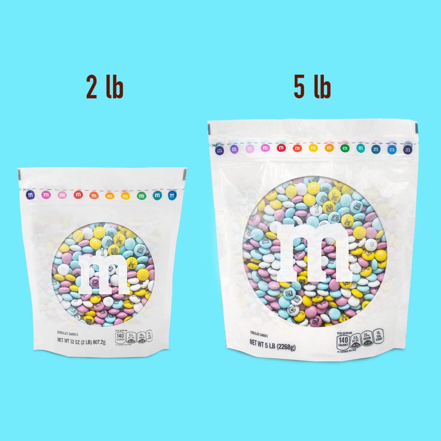 **M&M'S Milk Chocolate Candy Bulk 5lbs - Perfect for Baby Gender Reveal, Newborn Announcements, Baby Shower Favors & Sweet Gifts | Great for Parties, Celebrations & DIY Treats**