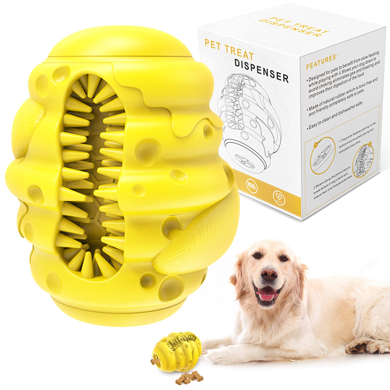 Indestructible Dog Chew Toys for Aggressive Chewers - Durable Large Breed Dog Toys with Slow Feeder & Interactive Features - Perfect for Teething, Boredom Relief, and Training Sessions