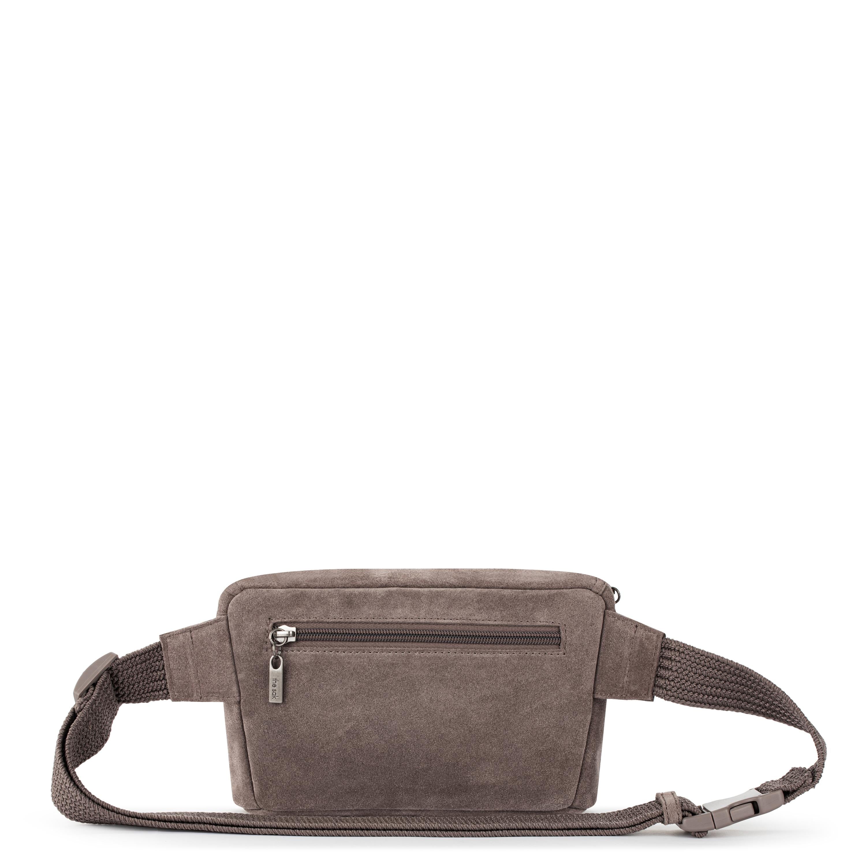 Caraway Small Belt Bag - Genuine Leather & Mushroom Suede Waist Pack for Women - Perfect for Running, Travel, and Everyday Use