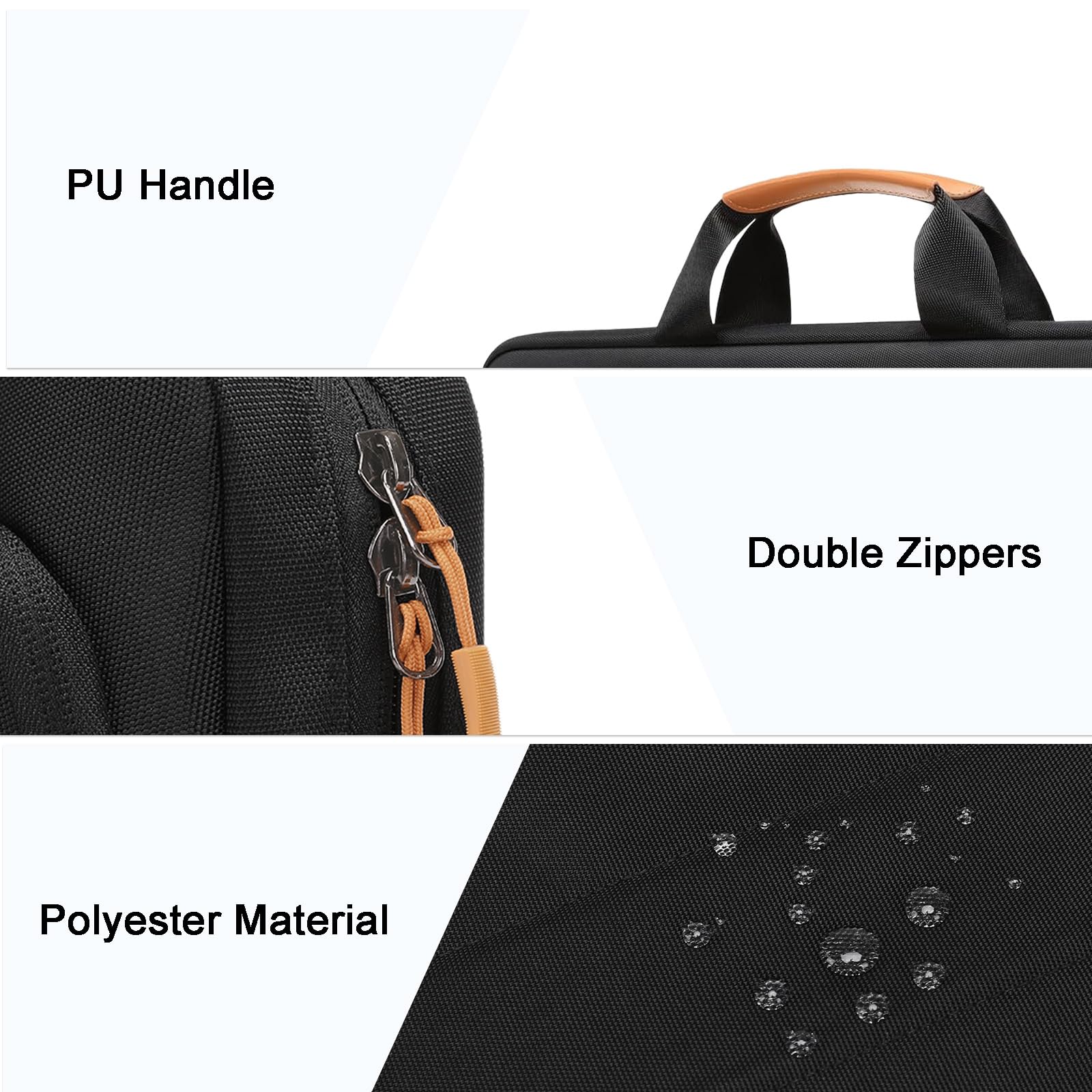 MOSISO Laptop Shoulder Bag for Men & Women - Waterproof Messenger Briefcase with Multiple Pockets for 15.6 Inch Notebook - Perfect for Business Travel, Office Work and College Students