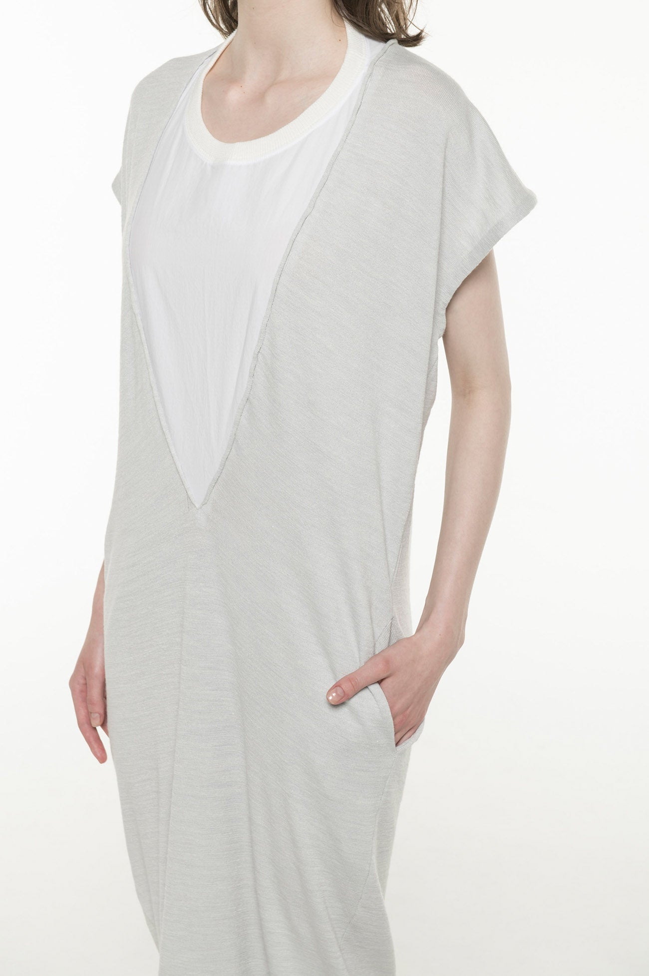 2/34Ry/Ny/Li12G1P Plain Stitch Layer Style Sleeveless Dress - Women's Fashion Layered Summer Dress for Casual Outings and Beach Vacations