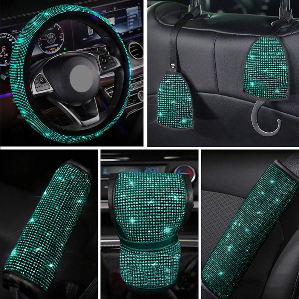 Sparkling Car Seat Belt Covers - Rhinestone Decor for Most Cars | Safe & Stylish Driving
