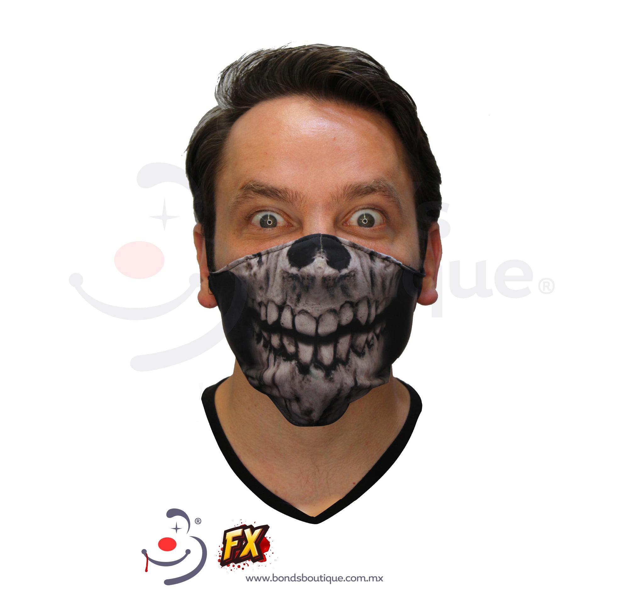 Halloween Face Masks - Spooky & Fun Printed Masks for Adults & Kids - Perfect for Halloween Parties, Trick or Treating, and Costume Accessories