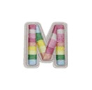 RAINBOW ALPHABETS M - Colorful Educational Wooden Letter Blocks for Kids Learning ABCs - Perfect for Preschool Classroom, Homeschooling & Early Childhood Development