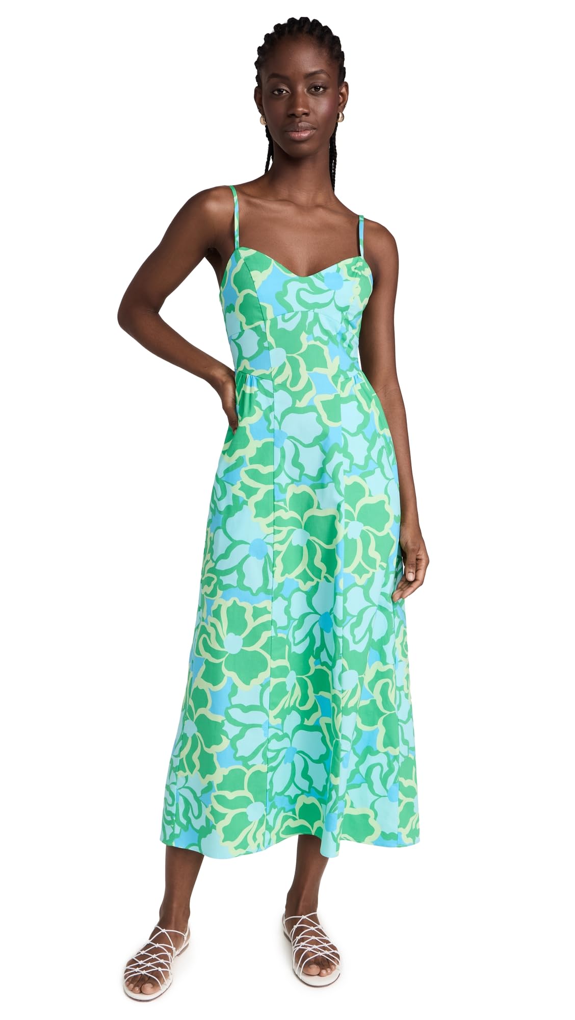 Show Me Your Mumu Women's Smitten Midi Dress - Flowy Boho Summer Dress for Beach, Wedding & Vacation | Casual Chic Feminine Style