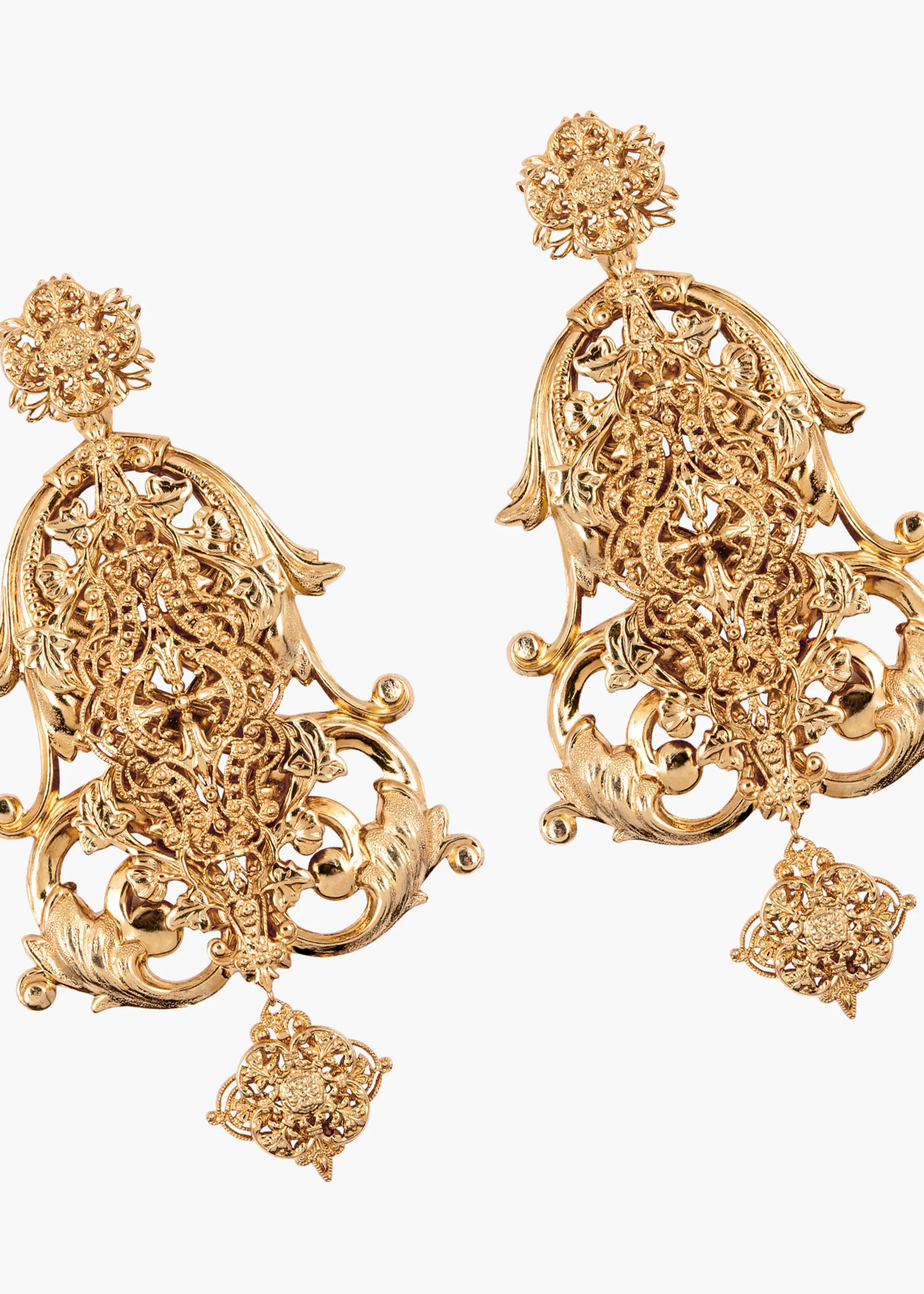 Jennifer Behr x Léanne Ansar Aimée Gold Earrings - Elegant Dangle Earrings for Women, Perfect for Weddings, Parties & Special Occasions