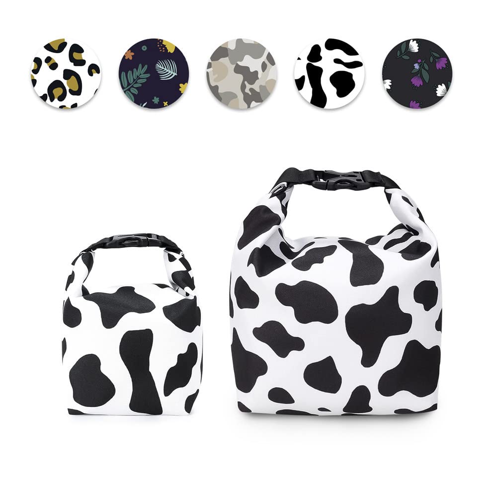 2 Pack Leakproof Insulated Tote Bags - Reusable Lunch Bags with Detachable Shoulder Strap for Women, Men, Boys & Girls - Perfect for School, Work, Picnics & Travel