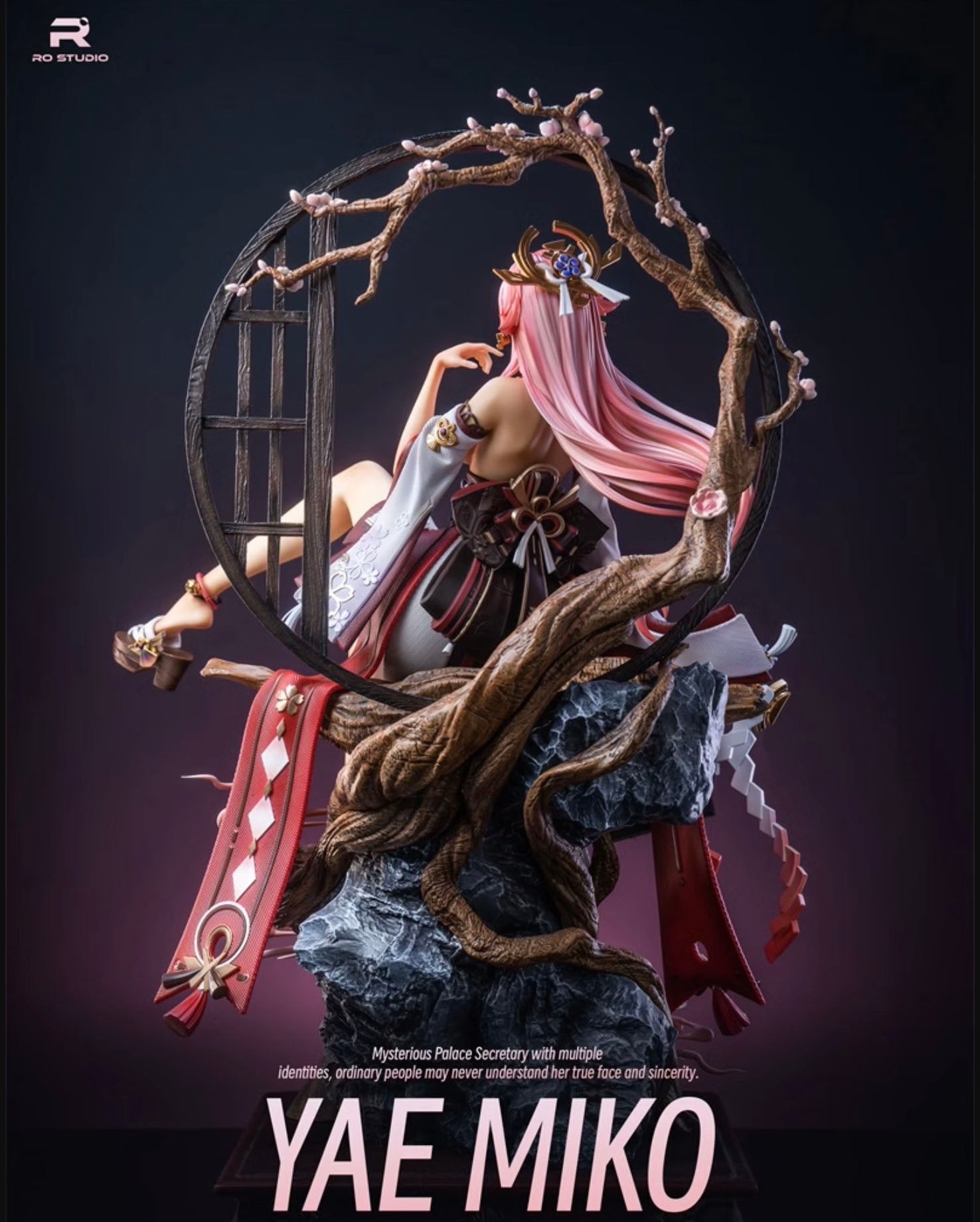 RO Studio Yae Miko | Genshin Impact Character Figure | Premium Anime Collectible for Fans & Gamers | Perfect for Display, Cosplay Inspiration & Gaming Room Decor