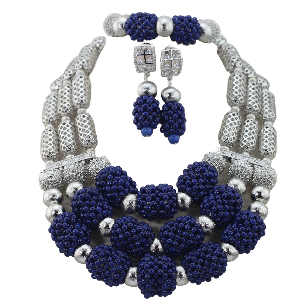 Red Beads Statement Necklace Set - African Nigerian Wedding Jewelry with Dubai Gold Accents | Elegant Bridal Accessories for Women & Special Occasions