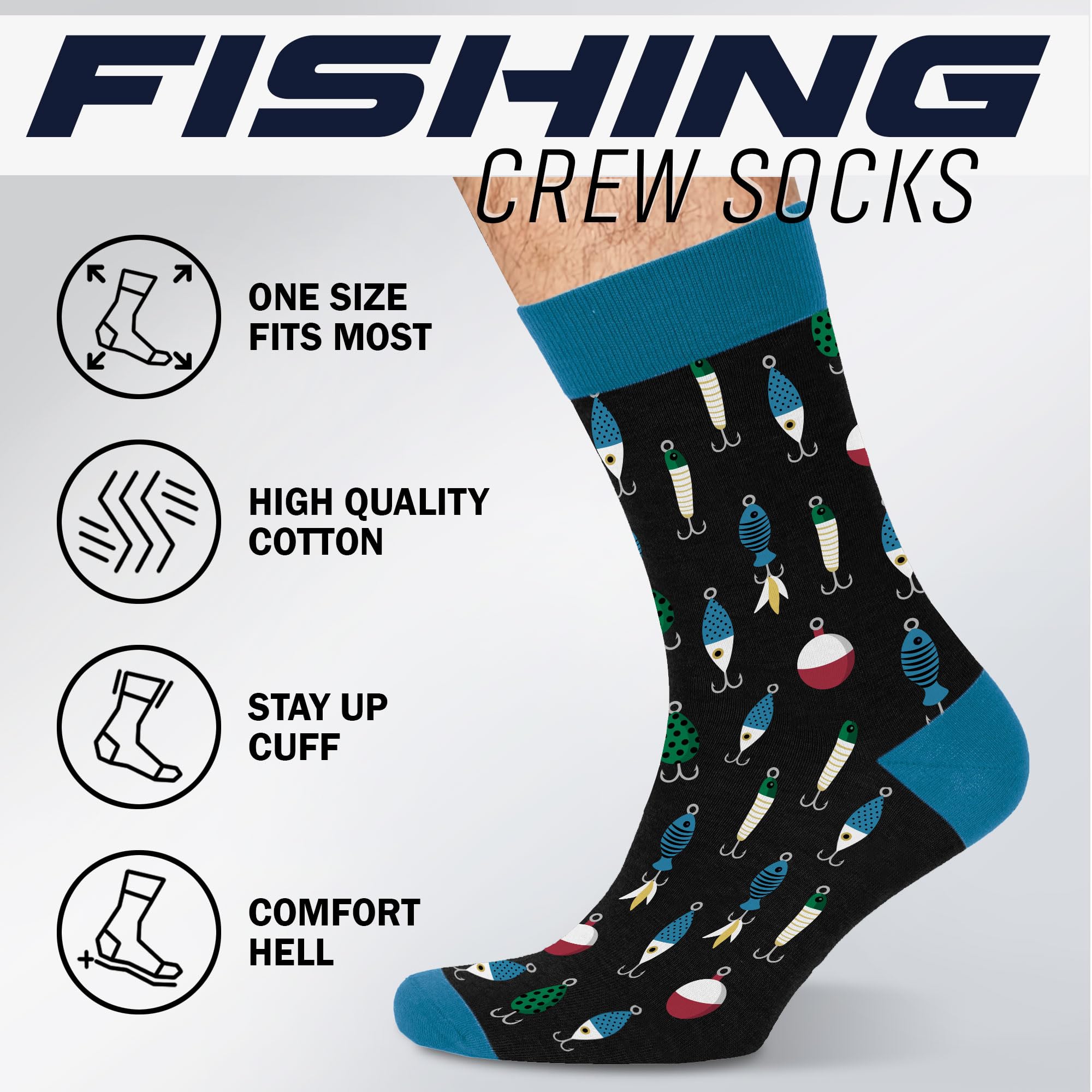 Funny Fishing Gifts for Men - Cool Fishing Accessories for Dad & Grandpa - Perfect Stocking Stuffers & Birthday Presents for Anglers (Great for Father's Day, Retirement Gifts & Fishing Trips)