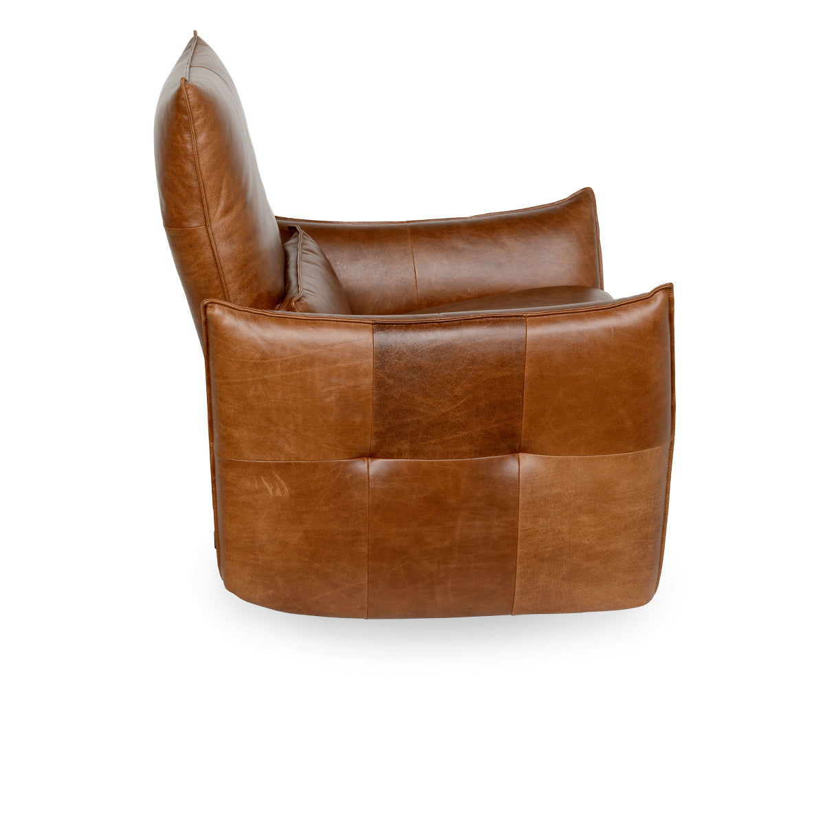 Amsterdam Recliner Armchair - Brown Leather Living Room Chair for Comfortable Relaxation & Home Theater Seating