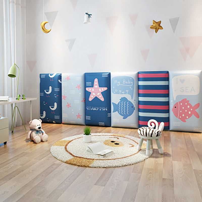 Kids Wall Padded Safety Cushions for Underwater Adventure Theme - Soft Corner Protectors for Playrooms, Nurseries & Toddler Safety