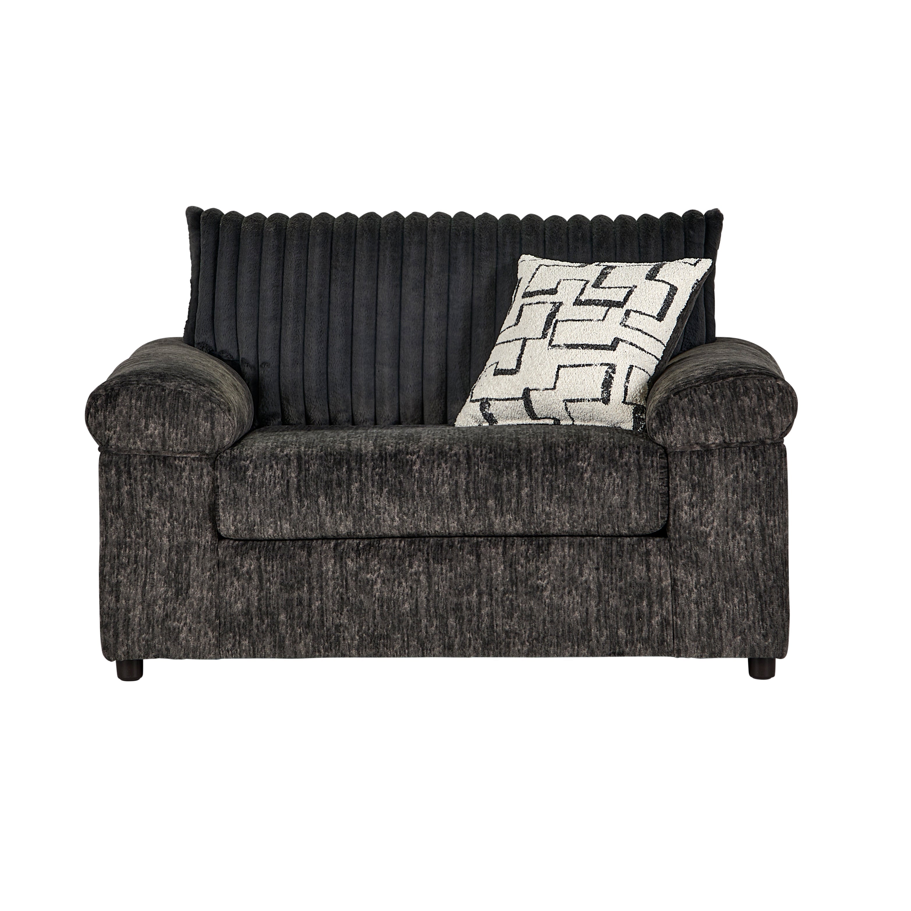 Roundhill Furniture Nason Wide Wale Corduroy Sectional Sofa Chaise - Modern L-Shaped Couch with Chaise Lounge for Living Room, Family Room & Home Theater Comfort