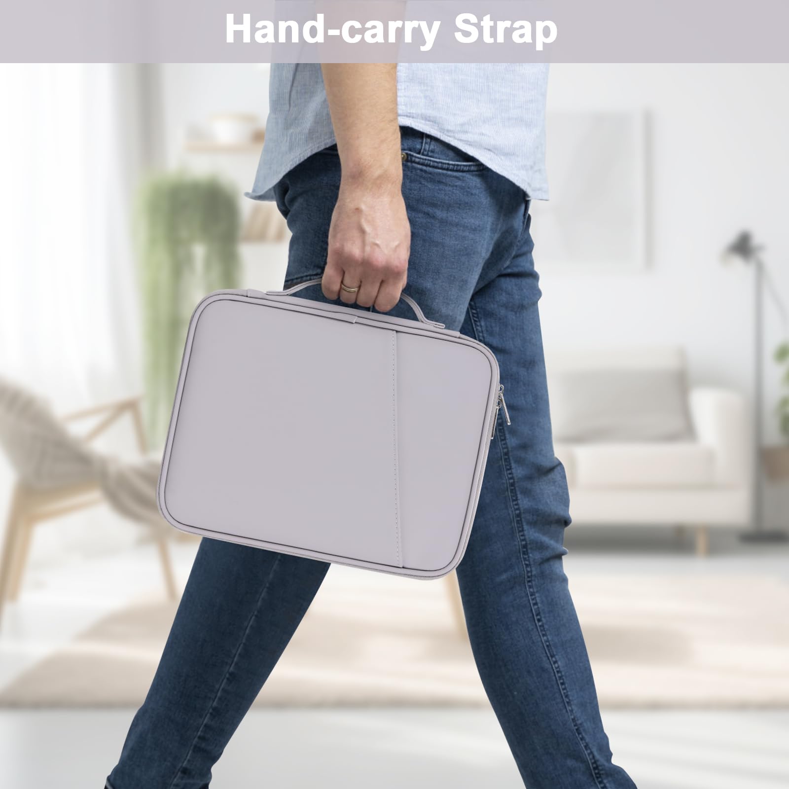 Premium 9-11 Inch iPad Carrying Sleeve Case - Shockproof Padded Tablet Pouch Bag for iPad Pro 11 (2022-2018), iPad 10.9 (10th Gen), iPad Air 5/4, Galaxy Tab S9/S8 (11