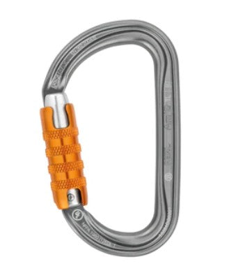 Triple Action Locking Carabiner - Heavy Duty Climbing Hook for Outdoor Gear, Rock Climbing, Hiking & Camping Accessories - Secure & Durable Aluminum Alloy Snap Hook