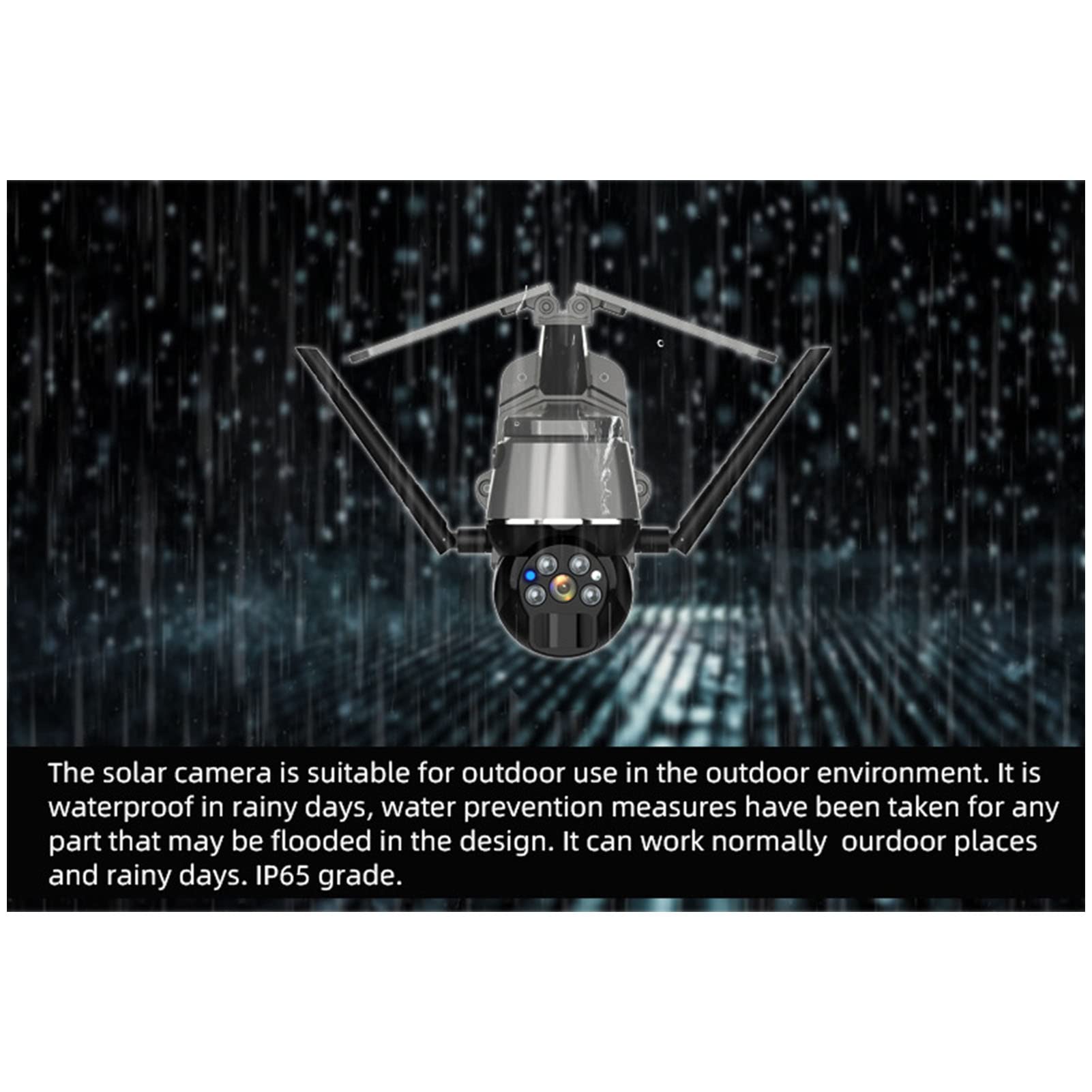 SEAFRONT Solar-Powered Wireless Outdoor Security Camera System - 1080P/3MP HD, 360° PTZ, Motion Detection, 2-Way Audio, 4G LTE Compatible (US Version) - Ideal for Home, Farm, Ranch & Business Surveillance