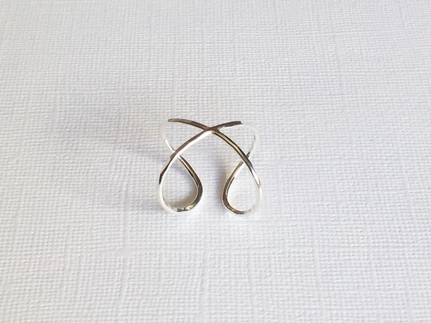 Infinity Cuff Ring - Sterling Silver (R131) | Elegant Stackable Jewelry for Women, Perfect for Everyday Wear & Special Occasions