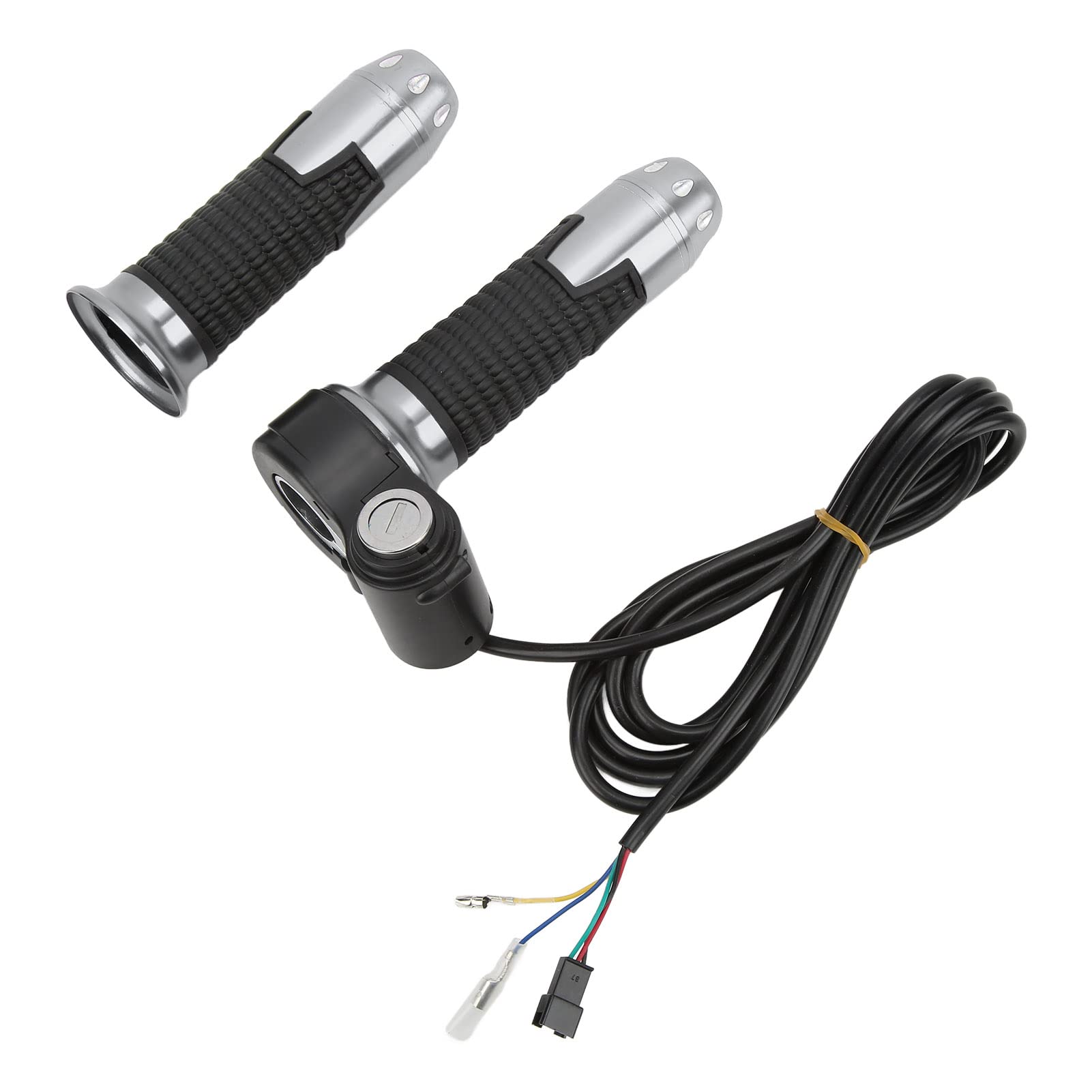 BTIHCEUOT Throttle Grips - 1 Pair Durable Handlebar Grips with Keys for Electric Scooters & Bikes - Perfect for Commuting, Off-Roading & Urban Riding