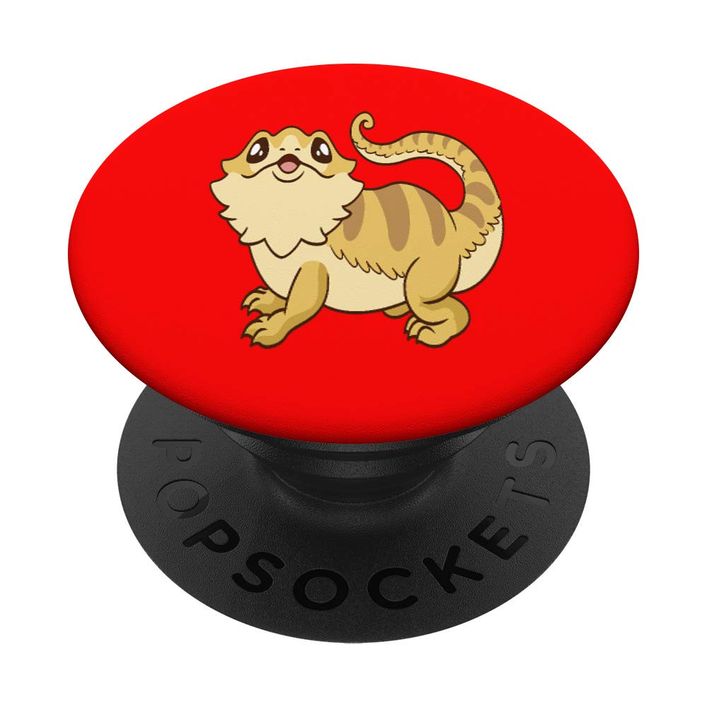 Red Bearded Dragon PopSockets Swappable PopGrip - Phone Grip Stand for iPhone & Android - Perfect for Gaming, Selfies & Daily Use