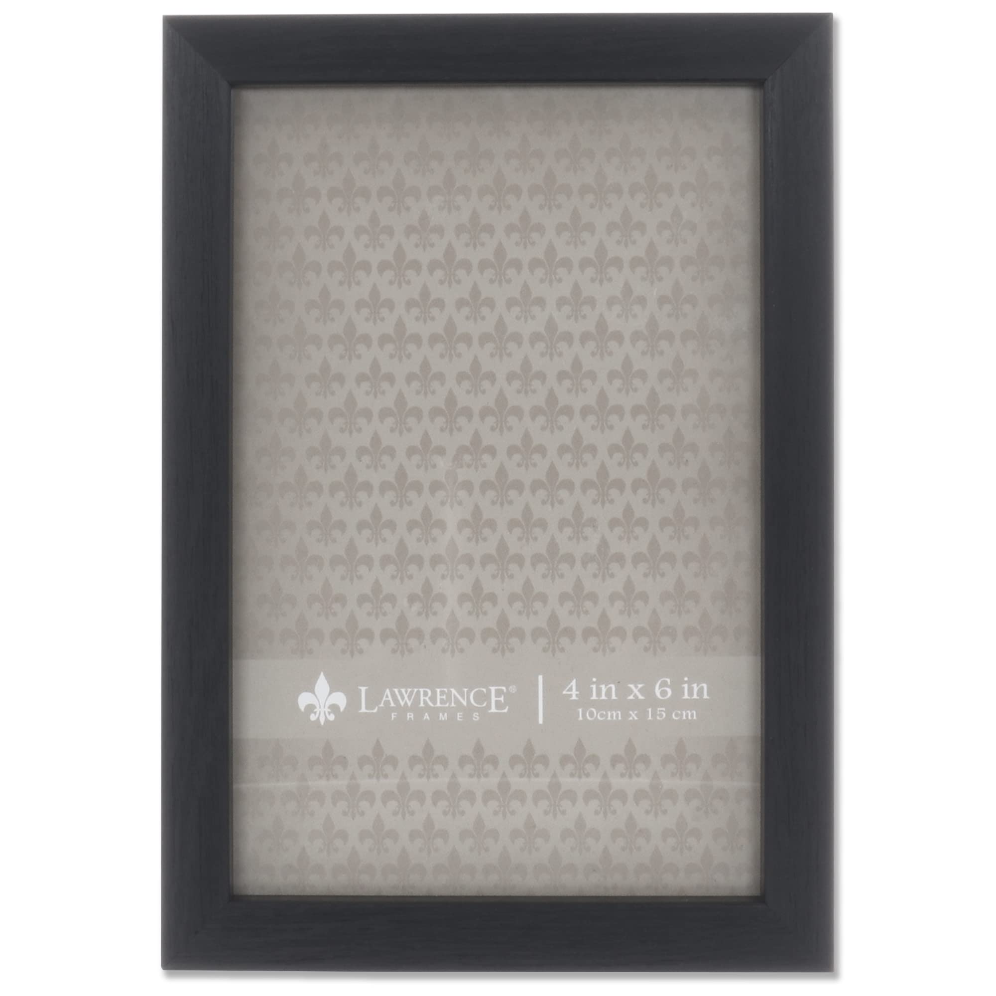 Lawrence Frames Chloe Contemporary 4x6 Black Picture Frame - Perfect for Home Decor, Office Display & Photo Gifts