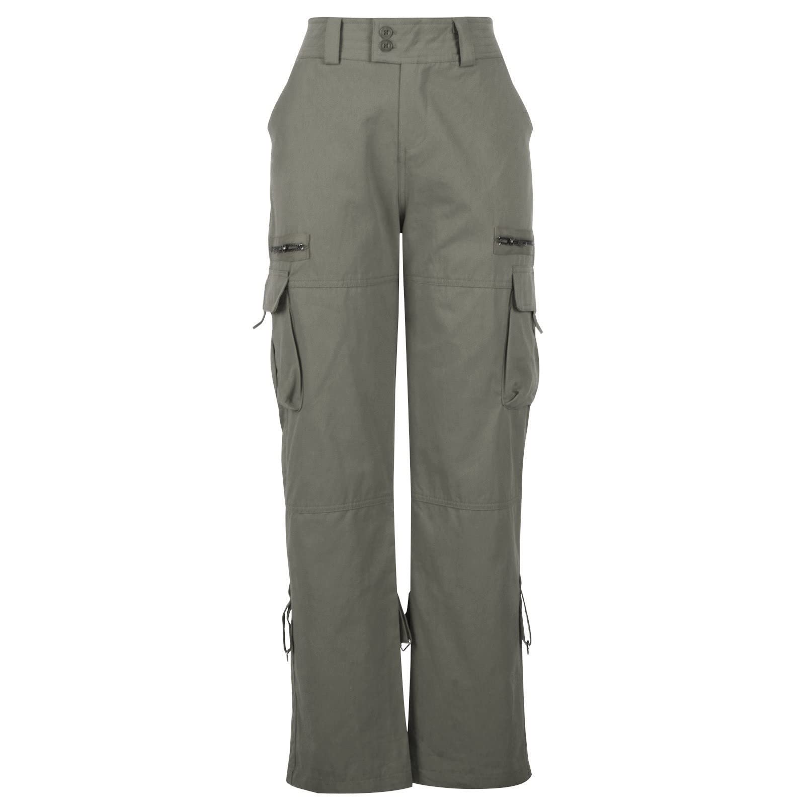 **Ceboyel Women's Baggy Parachute Pants - Wide Leg Cargo Joggers with Multiple Pockets | Y2K Streetwear Fashion 2023 | Perfect for Casual Outfits, Rave & Festival Wear**