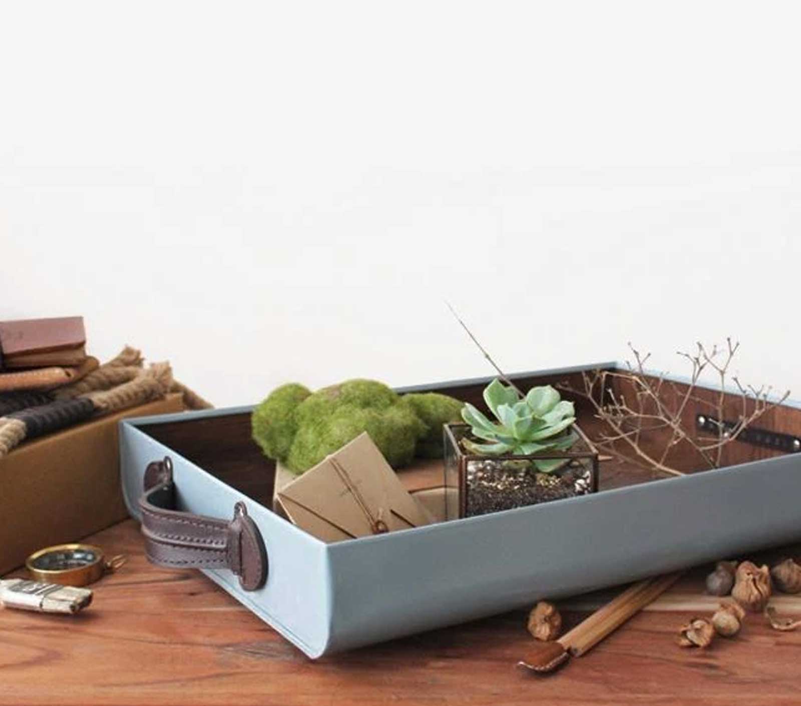 Small F Tray - Compact and Durable Serving Tray for Home, Office, or Party Use | Perfect for Snacks, Drinks, and Organizing Essentials