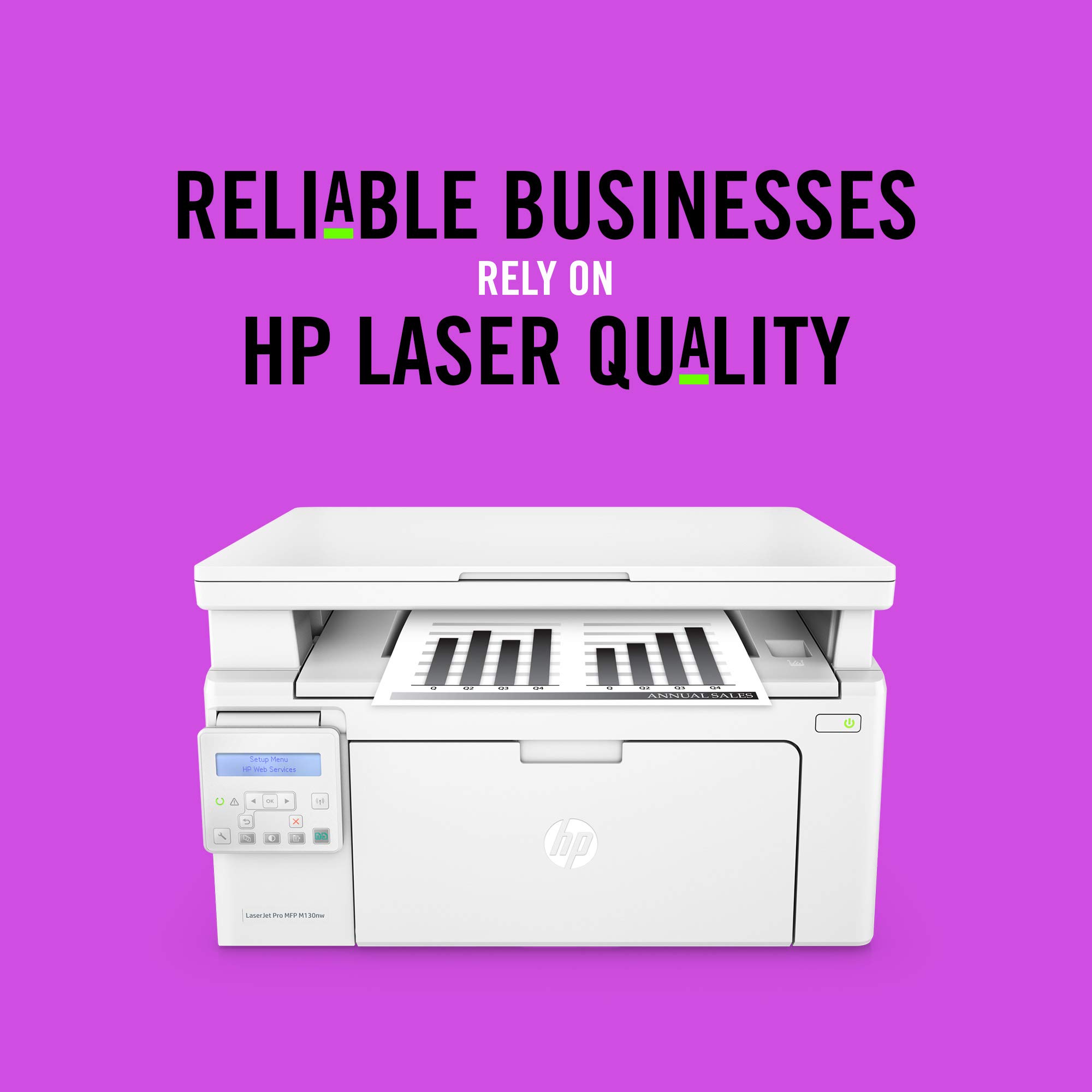 HP LaserJet Pro M130nw Wireless All-in-One Laser Printer with Alexa Compatibility (G3Q58A) | Fast Printing, Scanning & Copying | Home & Office Use | Replacement for HP M125nw