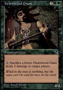 Magic: The Gathering Heartwood Giant - Tempest Expansion Card - Collectible Trading Card Game for MTG Players & Enthusiasts | Perfect for Deck Building & Competitive Play
