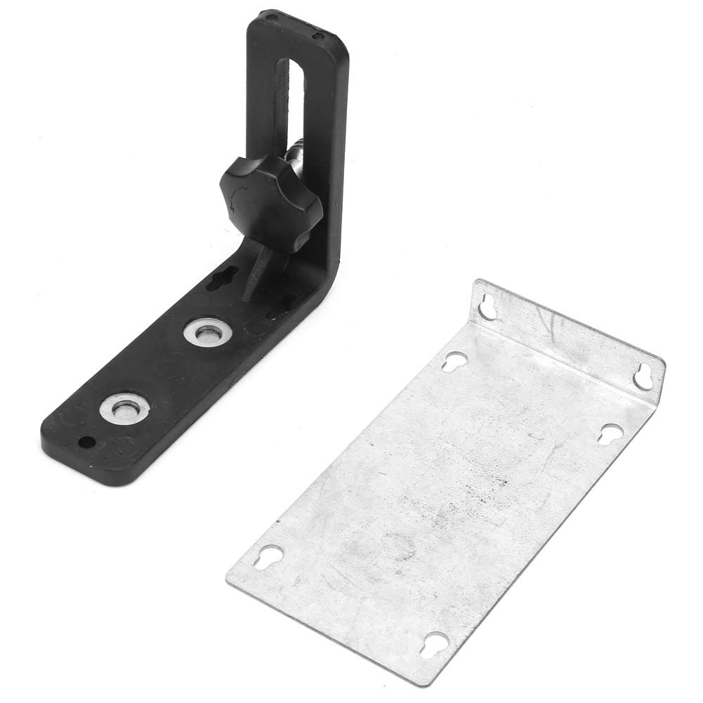 Fafeicy L-Shaped Magnetic Bracket - Wall Mount Universal Bracket with 5/8 Inch Thread for Leveling Tools - Heavy Duty L-Shaped Fixed Stand for Construction, Plumbing & DIY Projects