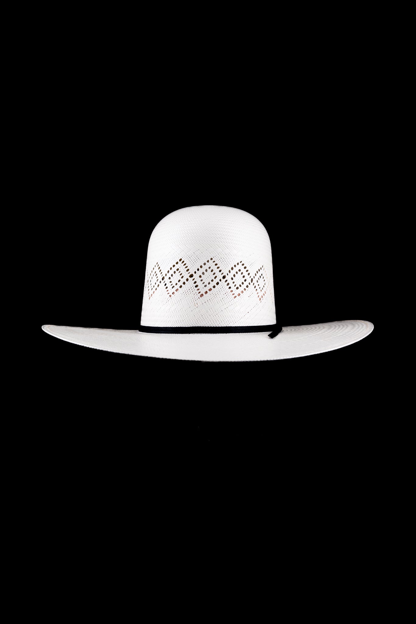 Rock'em 100X Two Diamonds Open Crown Straw Hat for Women - Summer Beach Sun Protection Wide Brim Hat for Outdoor, Gardening, and Vacation