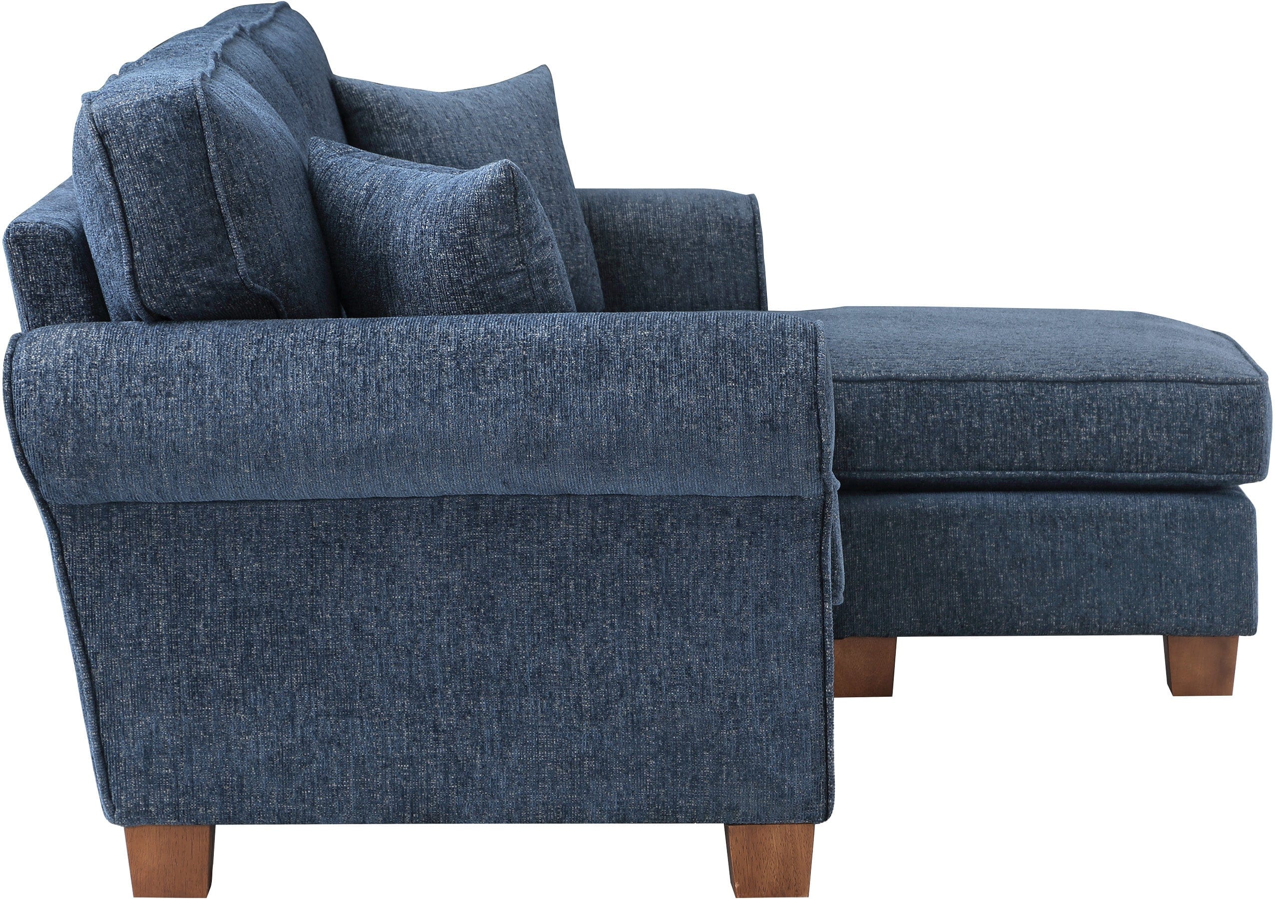 Office Star Rylee Rolled Arm Sectional Sofa [RLE55] - Modern Living Room Furniture for Home & Office Comfort