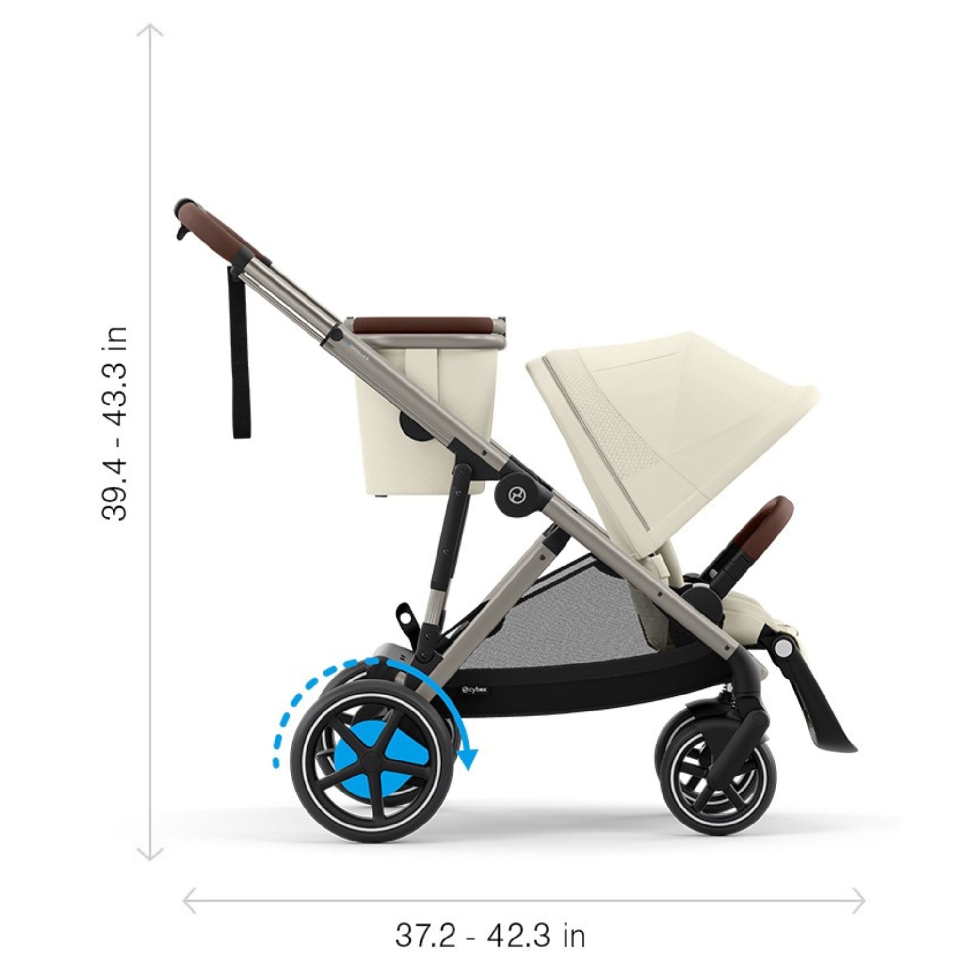 Cybex Gazelle S Stroller - Lightweight Compact Baby Stroller with Adjustable Seat & Large Storage Basket | Perfect for Travel, Shopping & Everyday Use